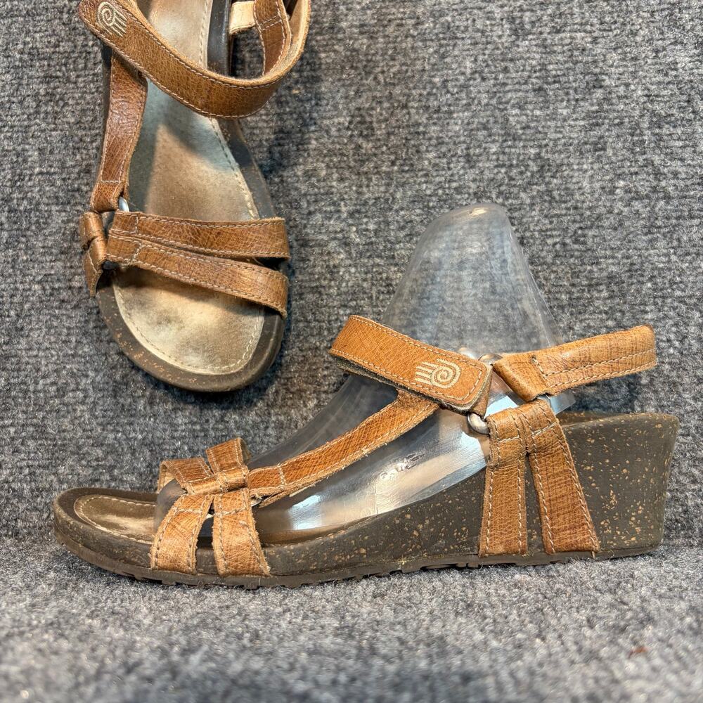 Teva Women's Midform Universal Sandals 9 Brown Tan Strappy Platform Flat Shoes